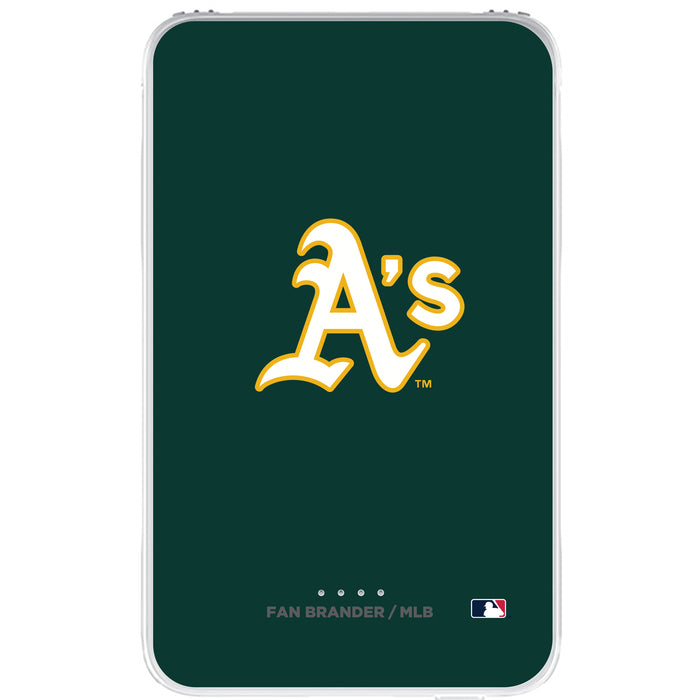 Fan Brander 10,000 mAh Portable Power Bank with Oakland Athletics Primary Logo on Team Background