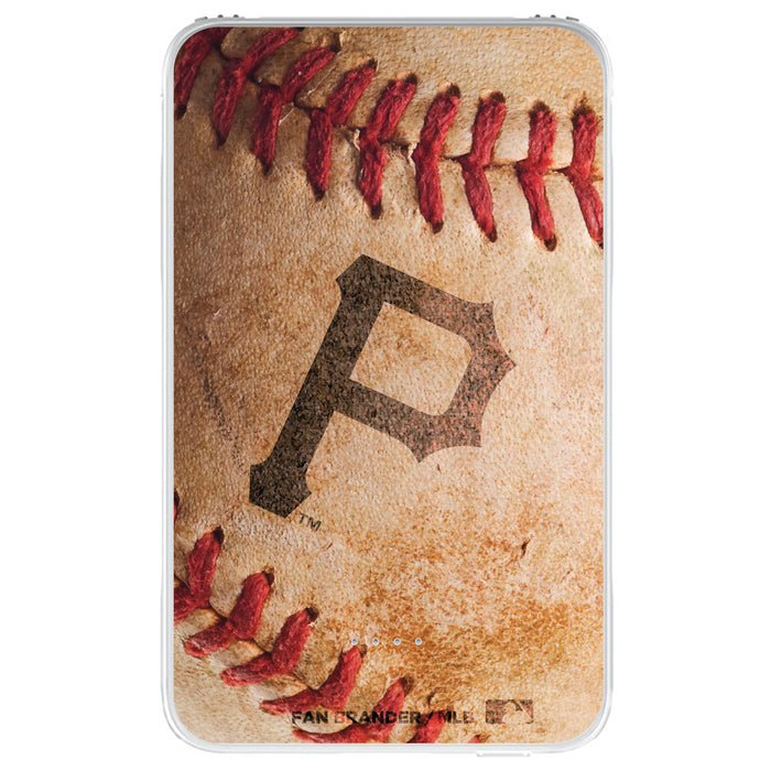 Fan Brander 10,000 mAh Portable Power Bank with Pittsburgh Pirates Primary Logo with Baseball Design