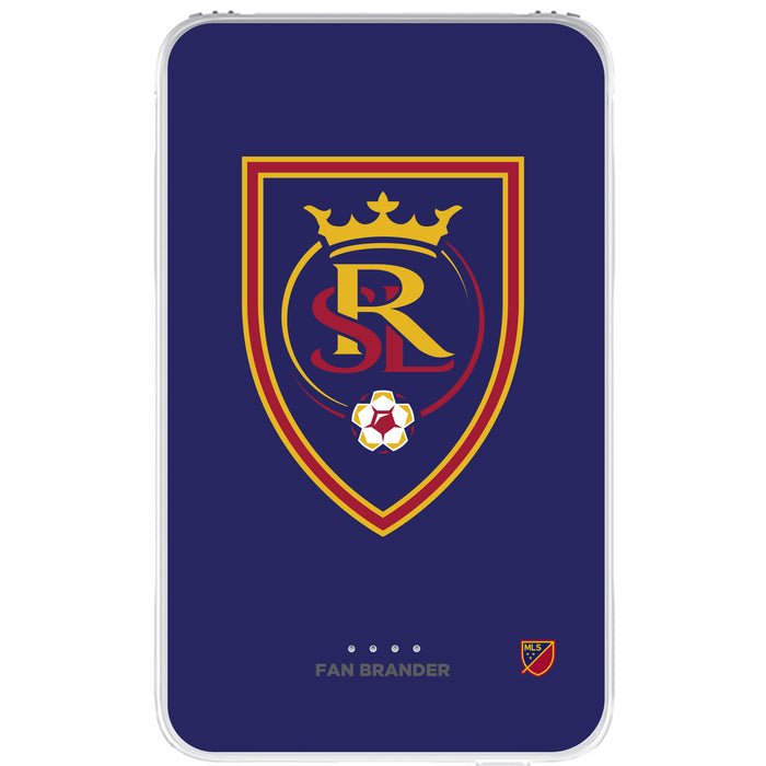 Fan Brander 10,000 mAh Portable Power Bank with Real Salt Lake Primary Logo on Team Background
