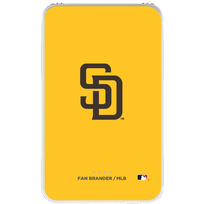 Fan Brander 10,000 mAh Portable Power Bank with San Diego Padres Primary Logo on Team Background