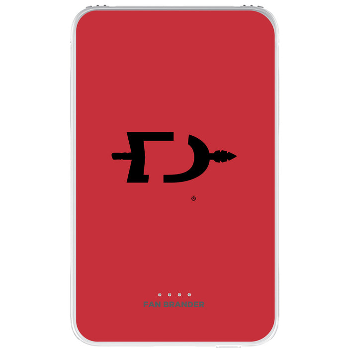 Fan Brander 10,000 mAh Portable Power Bank with San Diego State Aztecs Primary Logo on Team Background