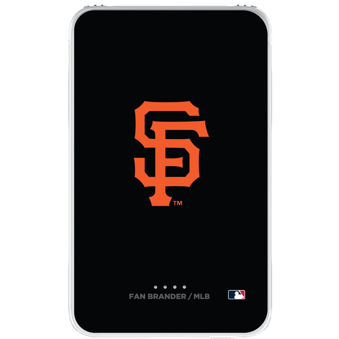 Fan Brander 10,000 mAh Portable Power Bank with San Francisco Giants Primary Logo on Team Background