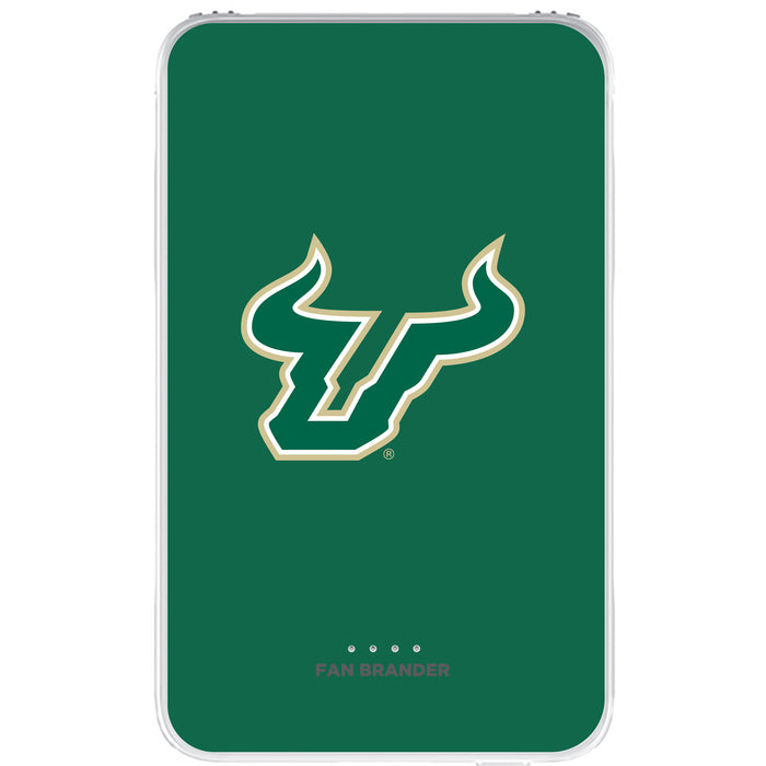 Fan Brander 10,000 mAh Portable Power Bank with South Florida Bulls Primary Logo on Team Background