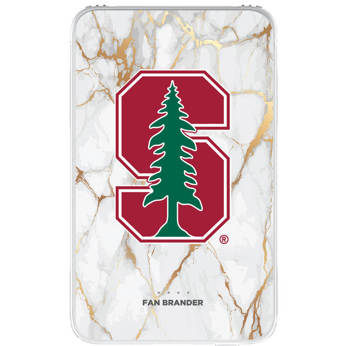 Fan Brander 10,000 mAh Portable Power Bank with Stanford Cardinal Whate Marble Design