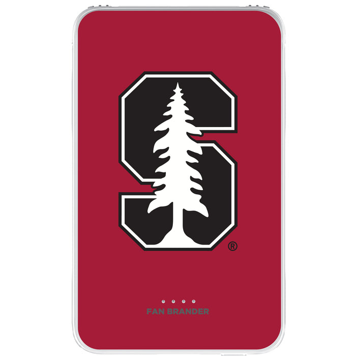 Fan Brander 10,000 mAh Portable Power Bank with Stanford Cardinal Primary Logo on Team Background