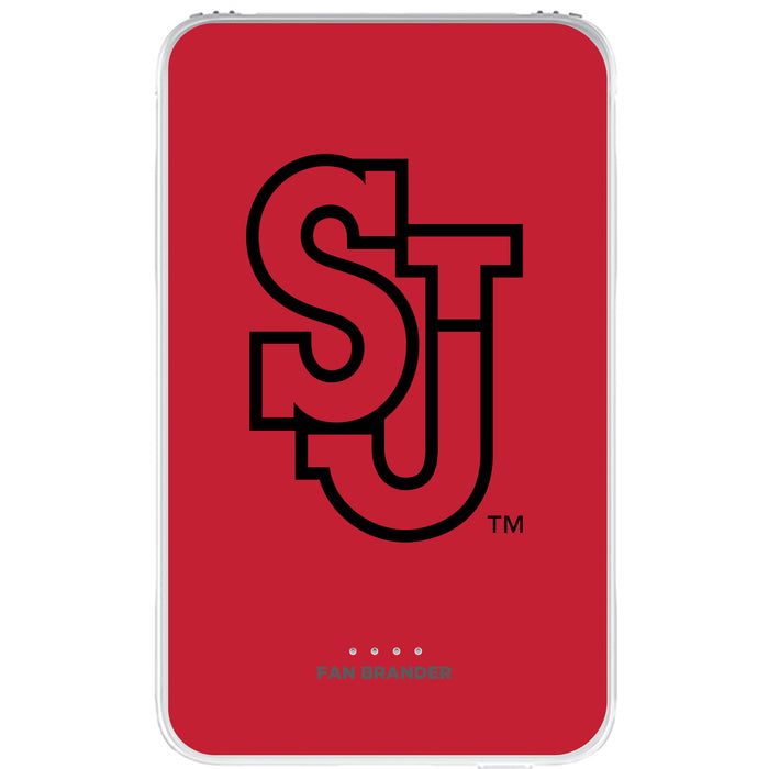 Fan Brander 10,000 mAh Portable Power Bank with St. John's Red Storm Primary Logo on Team Background