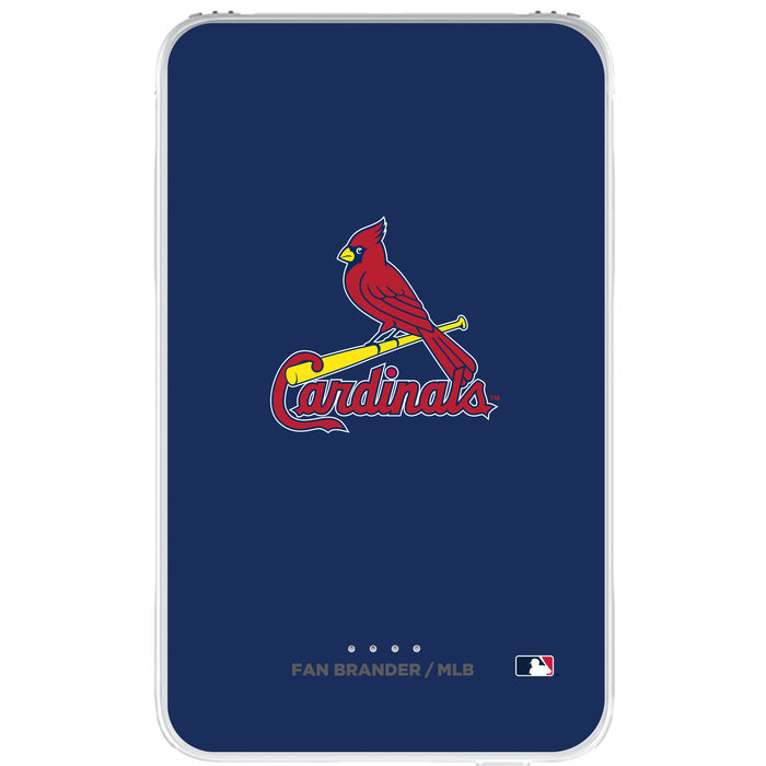 Fan Brander 10,000 mAh Portable Power Bank with St. Louis Cardinals Primary Logo on Team Background
