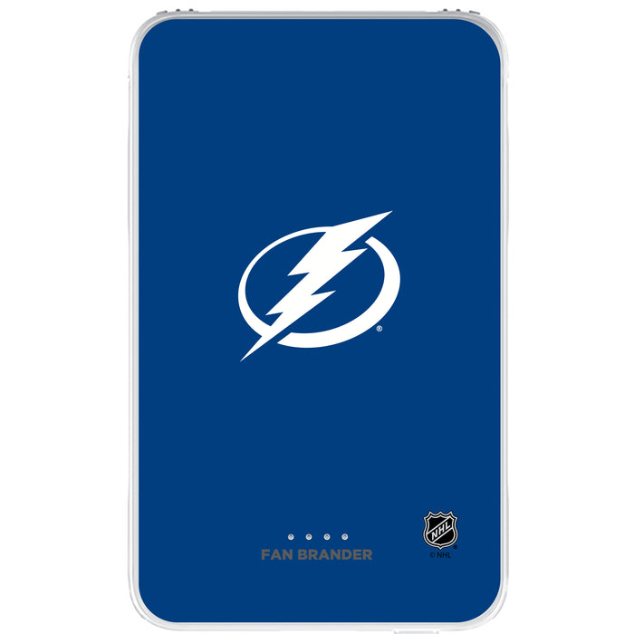 Fan Brander 10,000 mAh Portable Power Bank with Tampa Bay Lightning Primary Logo on Team Background