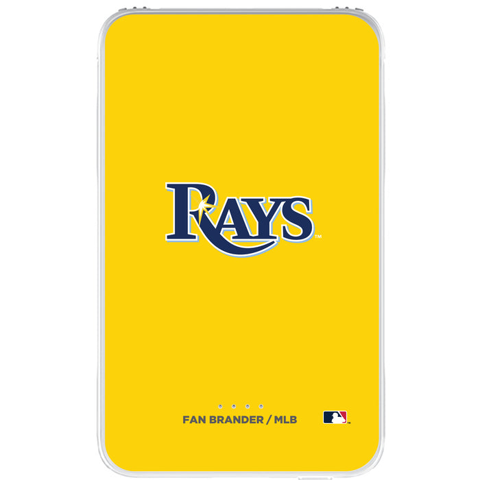 Fan Brander 10,000 mAh Portable Power Bank with Tampa Bay Rays Primary Logo on Team Background