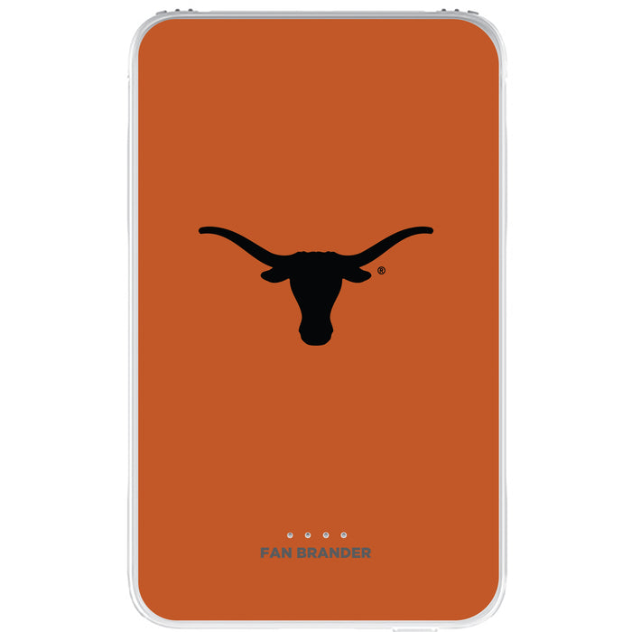 Fan Brander 10,000 mAh Portable Power Bank with Texas Longhorns  Primary Logo on Team Background