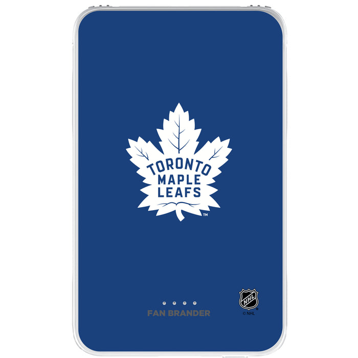 Fan Brander 10,000 mAh Portable Power Bank with Toronto Maple Leafs Primary Logo on Team Background