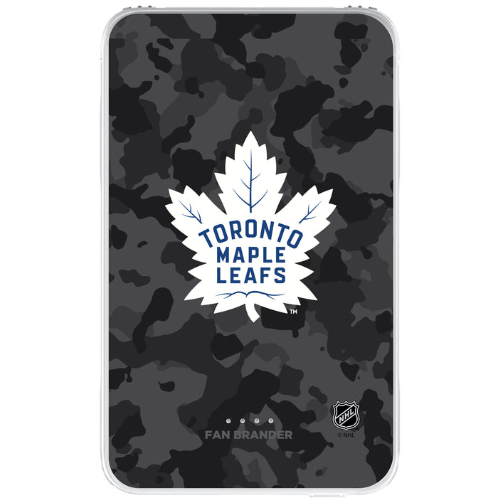 Fan Brander 10,000 mAh Portable Power Bank with Toronto Maple Leafs Urban Camo Background