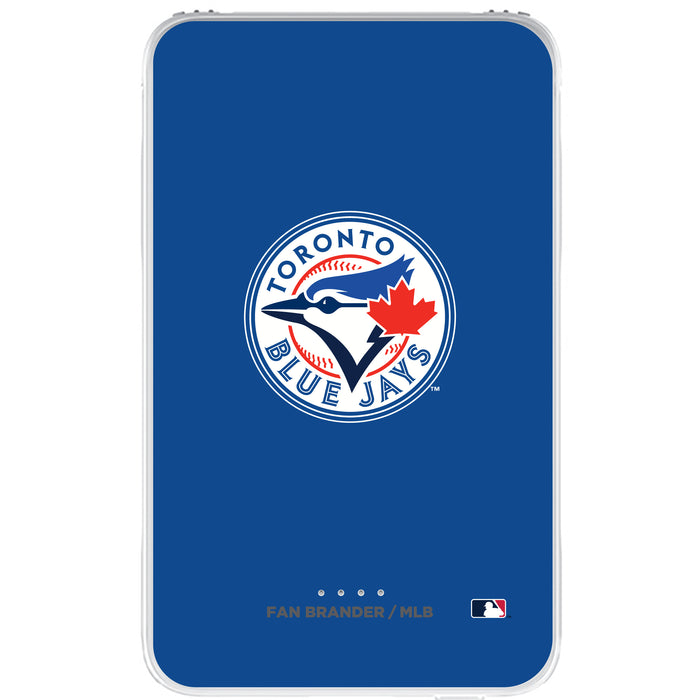Fan Brander 10,000 mAh Portable Power Bank with Toronto Blue Jays Primary Logo on Team Background