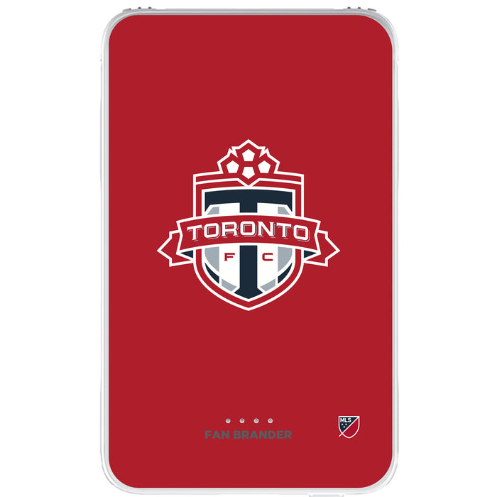 Fan Brander 10,000 mAh Portable Power Bank with Toronto FC Primary Logo on Team Background