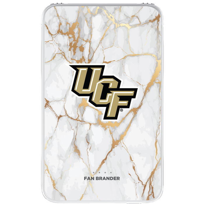 Fan Brander 10,000 mAh Portable Power Bank with UCF Knights Whate Marble Design