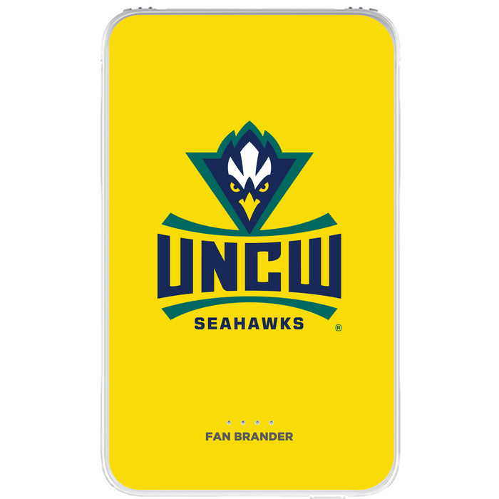 Fan Brander 10,000 mAh Portable Power Bank with UNC Wilmington Seahawks Primary Logo on Team Background