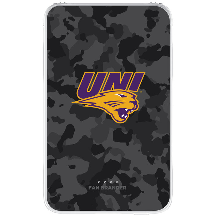 Fan Brander 10,000 mAh Portable Power Bank with Northern Iowa Panthers Urban Camo Background