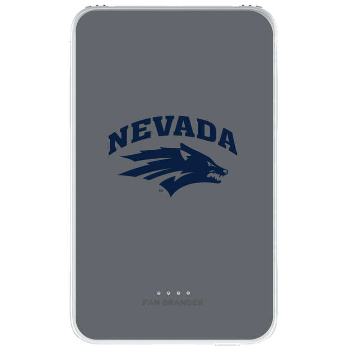 Fan Brander 10,000 mAh Portable Power Bank with Nevada Wolf Pack Primary Logo on Team Background