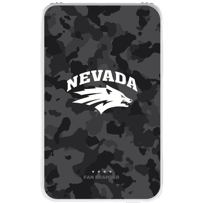 Fan Brander 10,000 mAh Portable Power Bank with Nevada Wolf Pack Urban Camo Background