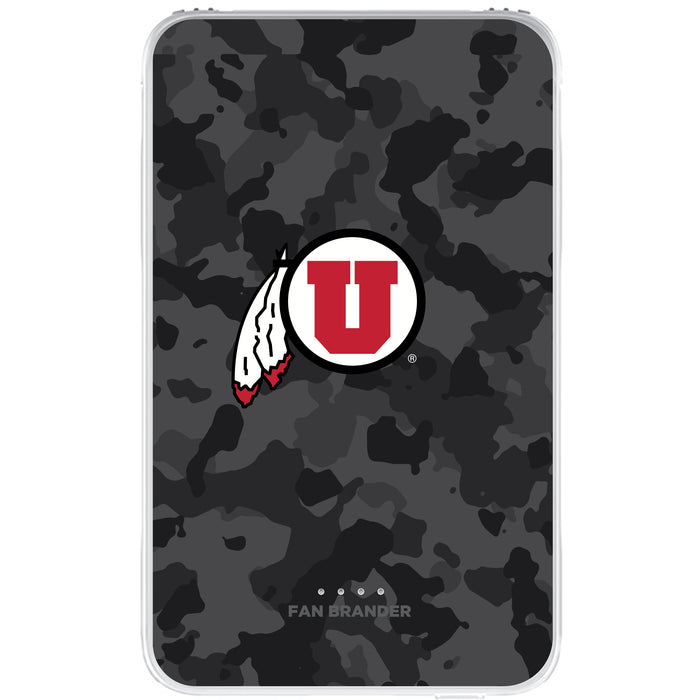 Fan Brander 10,000 mAh Portable Power Bank with Utah Utes Urban Camo Background