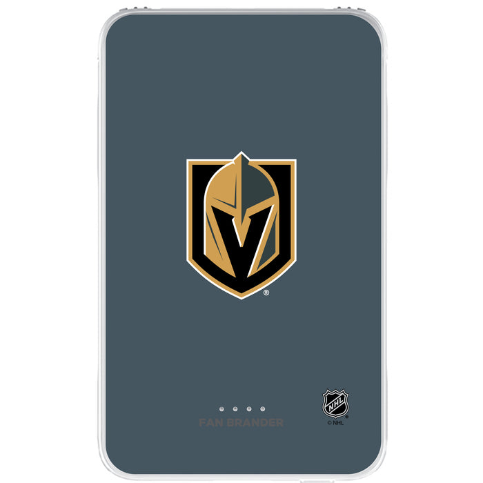 Fan Brander 10,000 mAh Portable Power Bank with Vegas Golden Knights Primary Logo on Team Background