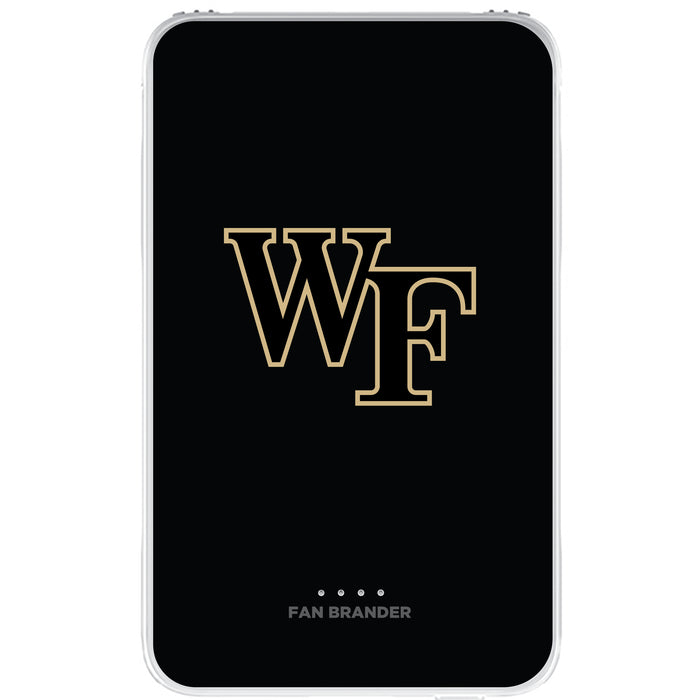 Fan Brander 10,000 mAh Portable Power Bank with Wake Forest Demon Deacons Primary Logo on Team Background