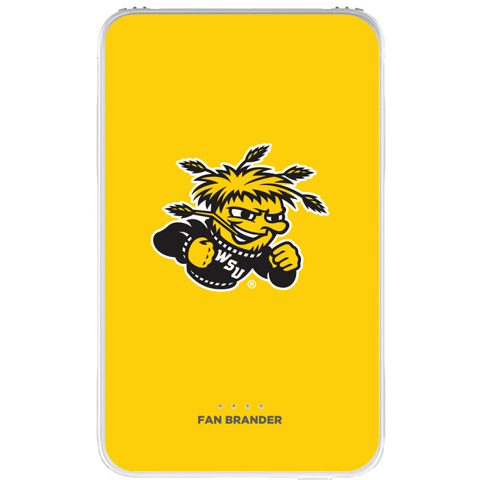 Fan Brander 10,000 mAh Portable Power Bank with Wichita State Shockers Primary Logo on Team Background