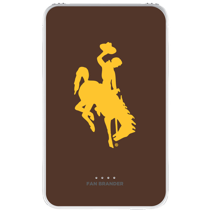 Fan Brander 10,000 mAh Portable Power Bank with Wyoming Cowboys Primary Logo on Team Background