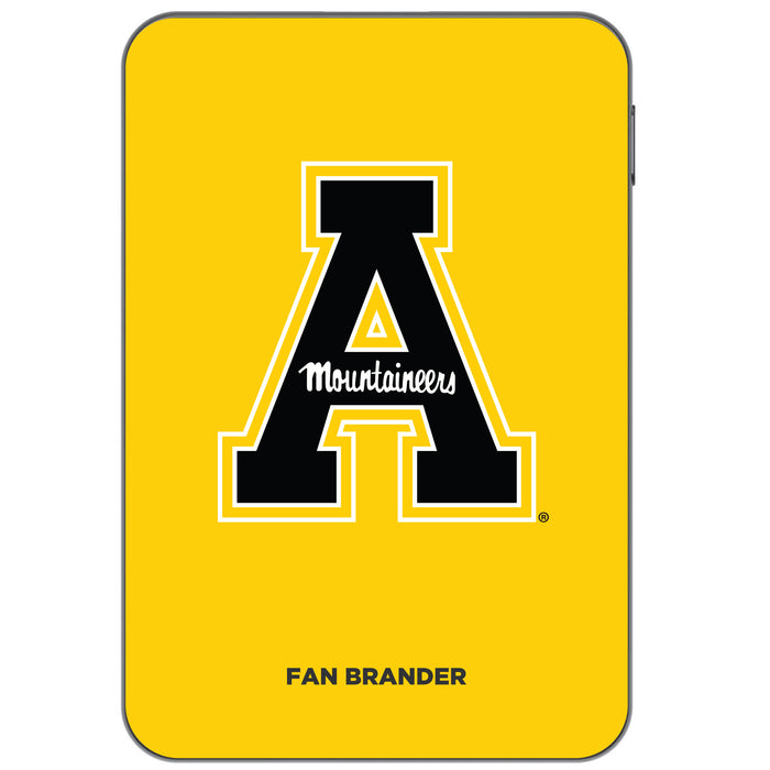 Otterbox Power Bank with Appalachian State Mountaineers Primary Logo on Team Background Design