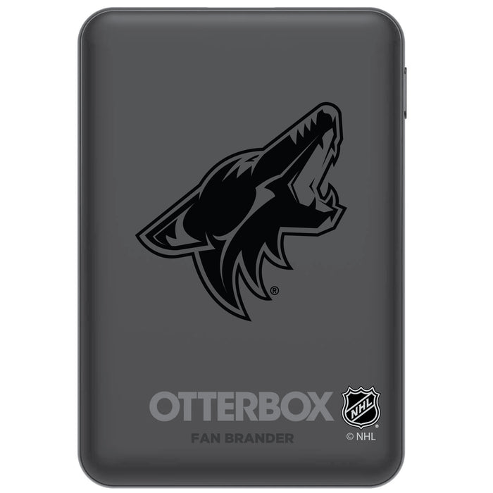 Otterbox Power Bank with Arizona Coyotes Primary Logo in Black