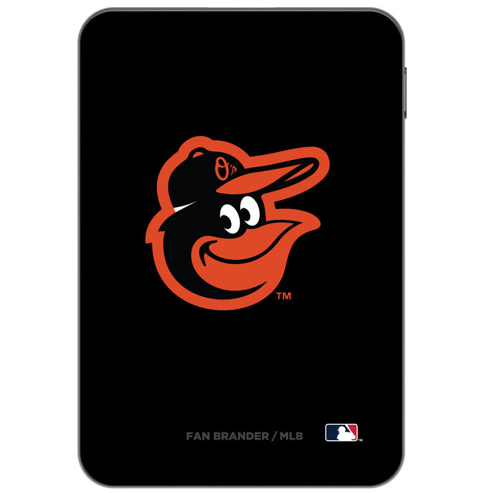 Otterbox Power Bank with Baltimore Orioles Primary Logo on Team Color Background