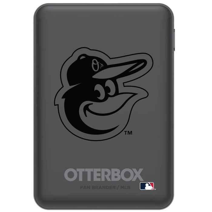 Otterbox Power Bank with Baltimore Orioles Primary Logo in Black