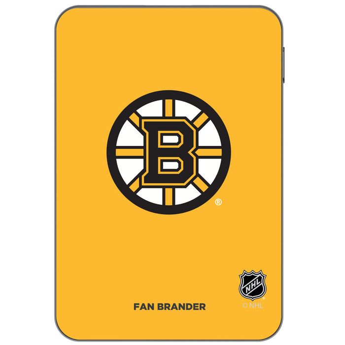 Otterbox Power Bank with Boston Bruins Primary Logo on team color background