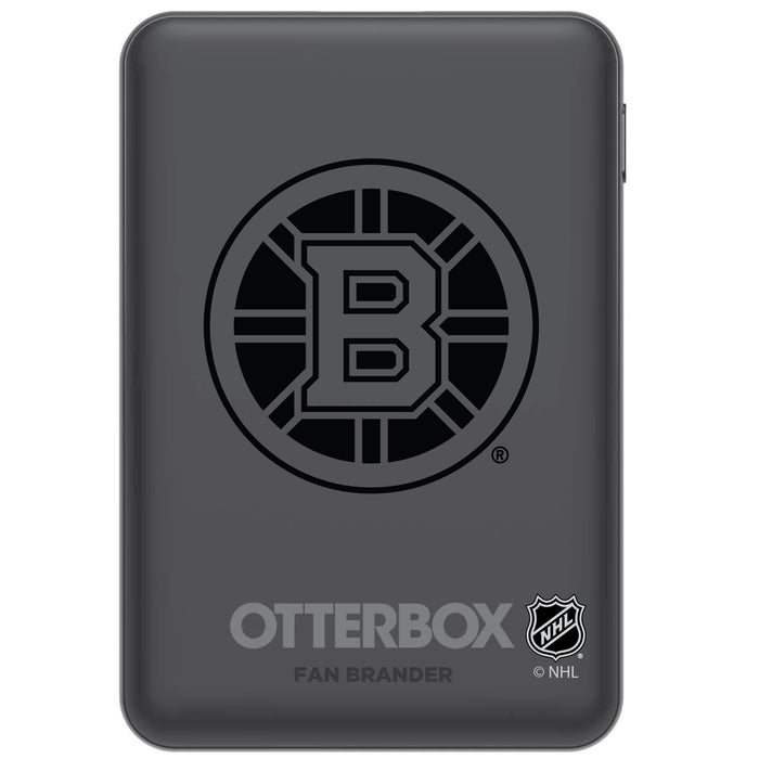 Otterbox Power Bank with Boston Bruins Primary Logo in Black