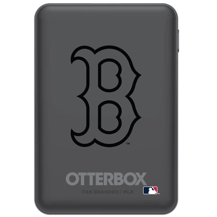 Otterbox Power Bank with Boston Red Sox Primary Logo in Black