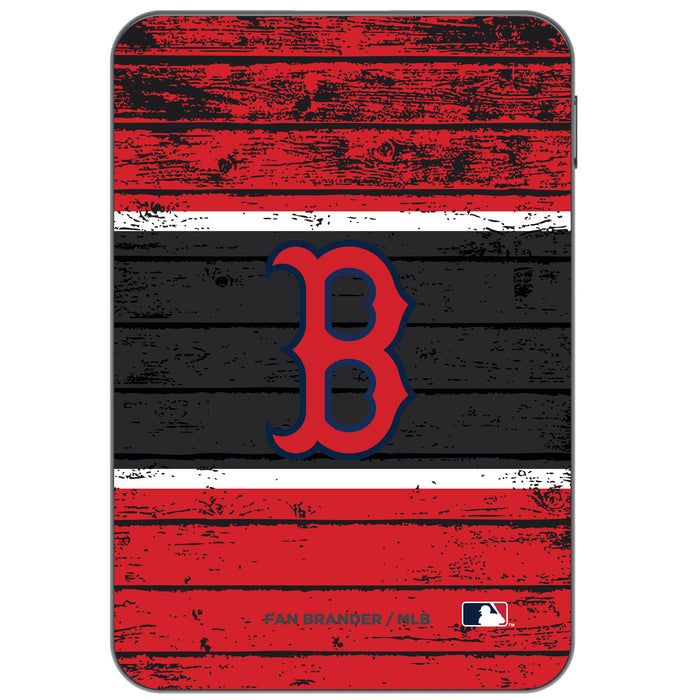 Otterbox Power Bank with Boston Red Sox Wood Background