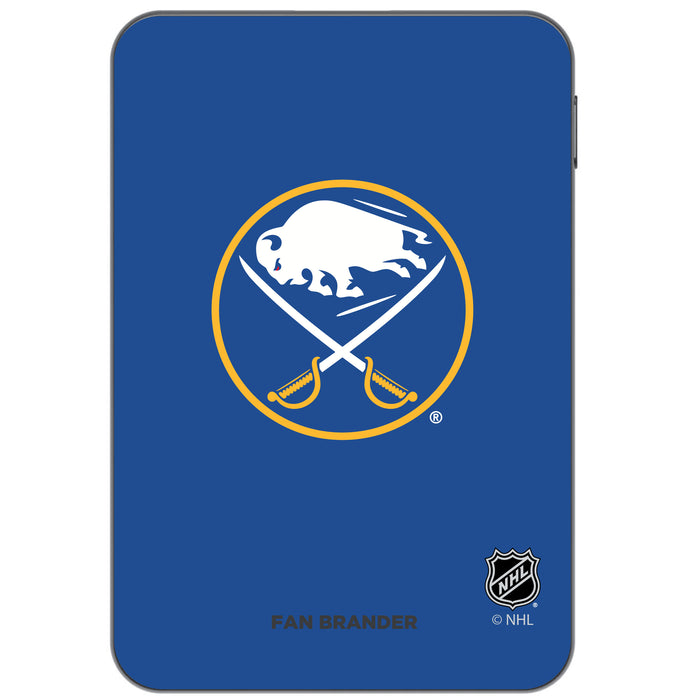 Otterbox Power Bank with Buffalo Sabres Primary Logo on team color background