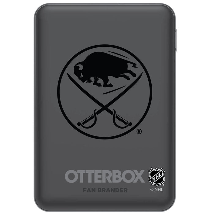 Otterbox Power Bank with Buffalo Sabres Primary Logo in Black