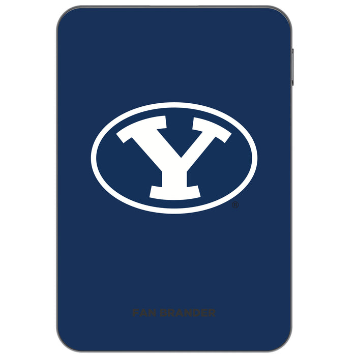 Otterbox Power Bank with Brigham Young Cougars Primary Logo on Team Background Design