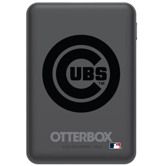 Otterbox Power Bank with Chicago Cubs Primary Logo in Black
