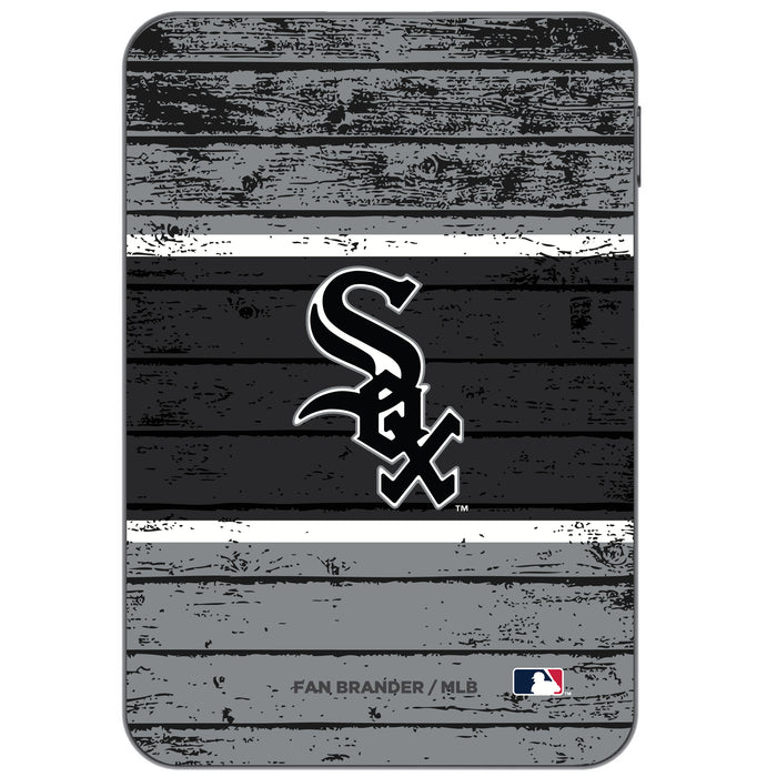 Otterbox Power Bank with Chicago White Sox Wood Background