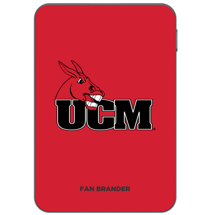 Otterbox Power Bank with Central Missouri Mules Primary Logo on Team Background Design