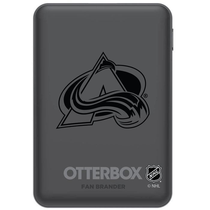 Otterbox Power Bank with Colorado Avalanche Primary Logo in Black