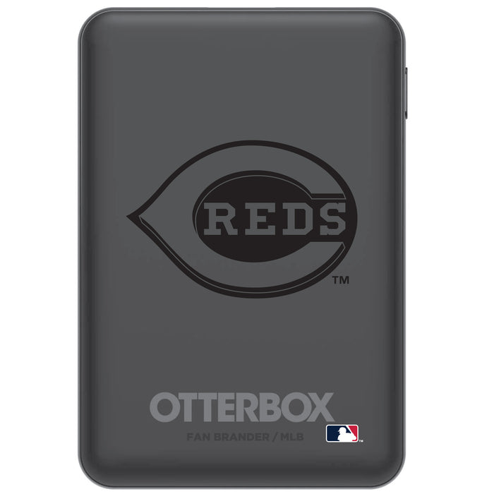 Otterbox Power Bank with Cincinnati Reds Primary Logo in Black