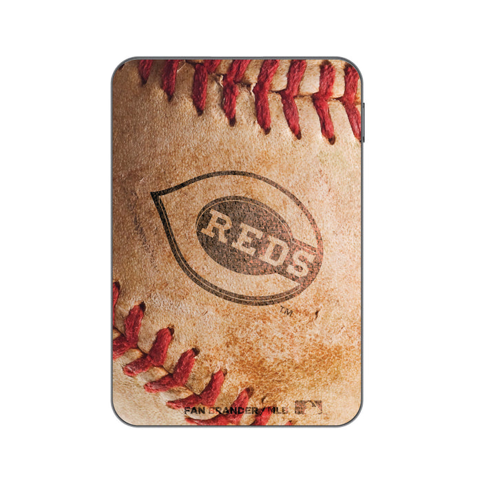Otterbox Power Bank with Cincinnati Reds Primary Logo and Baseball Design