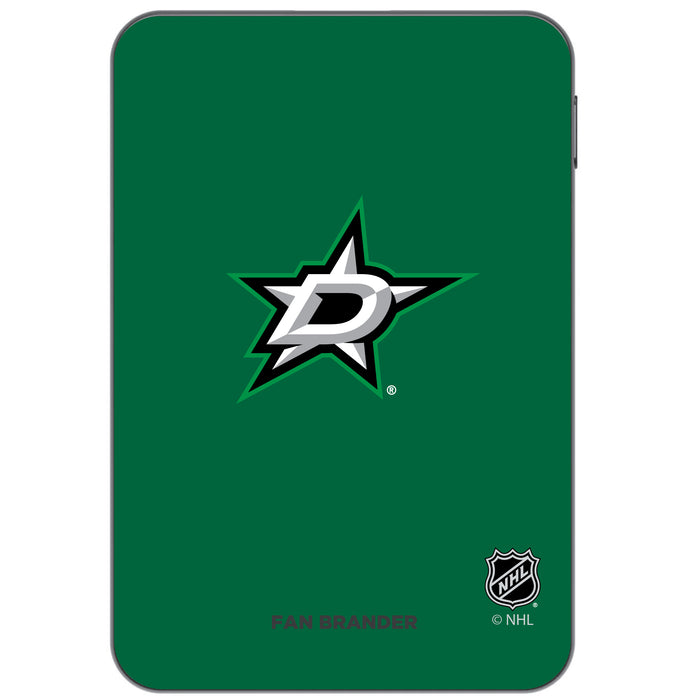 Otterbox Power Bank with Dallas Stars Primary Logo on team color background
