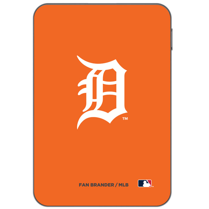 Otterbox Power Bank with Detroit Tigers Primary Logo on Team Color Background