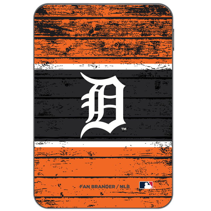 Otterbox Power Bank with Detroit Tigers Wood Background