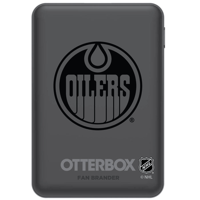 Otterbox Power Bank with Edmonton Oilers Primary Logo in Black