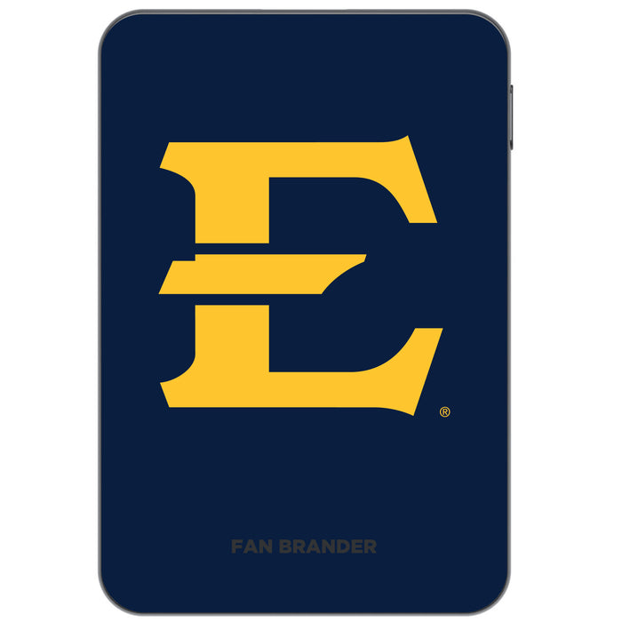 Otterbox Power Bank with Eastern Tennessee State Buccaneers Primary Logo on Team Background Design